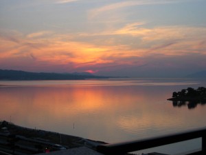 宍道湖・夕陽